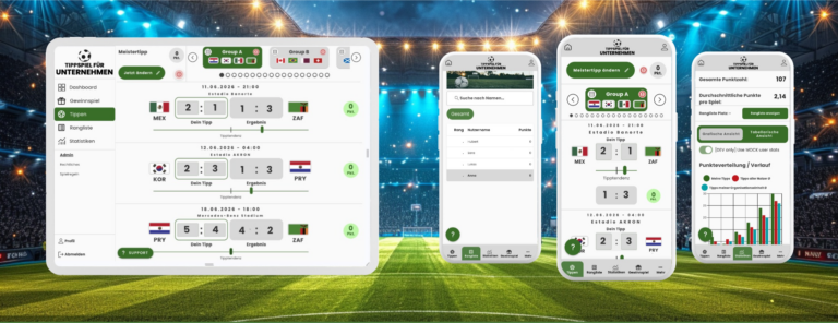 Tablet und mobile Ansicht der TFU Screens
